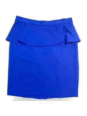 Club Monaco Blue Kate Peplum Skirt